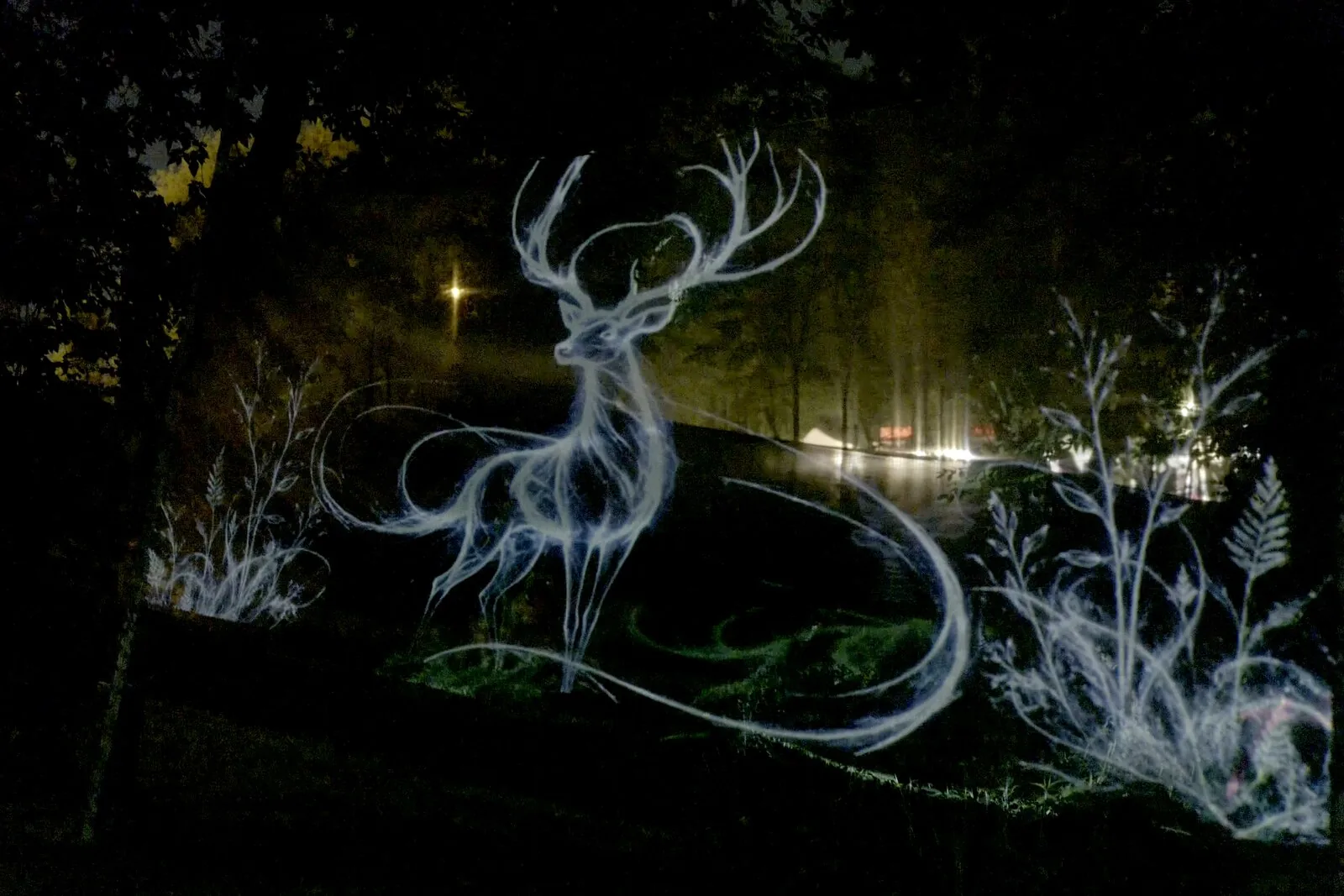 Forme care tac / Forme care luminează — video mapping cerb, Balkanik Festival