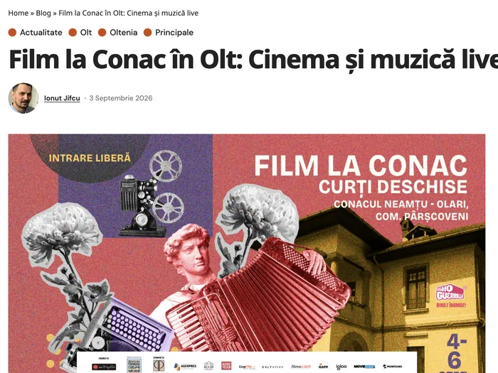 Screenshot articol Jurnalul Olteniei